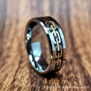 8mm Tungsten Carbide Jewelry Man Ring in Stock